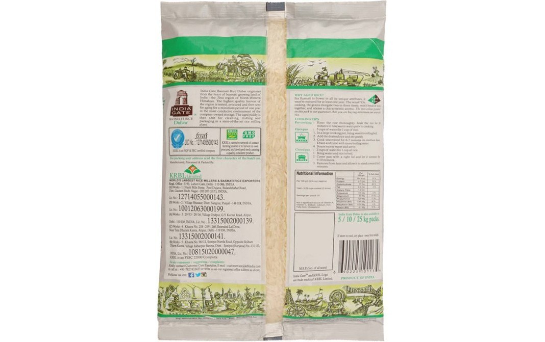 India Gate Basmati Rice Dubar    Pack  1 kilogram